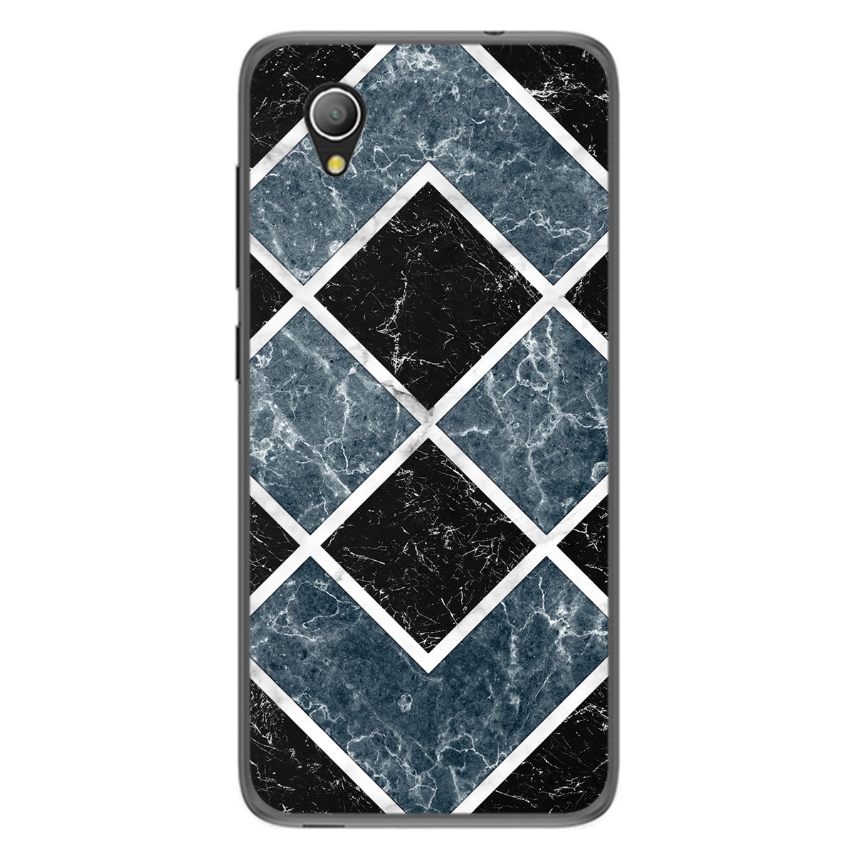 Funda Gel Tpu para Alcatel 1 2019 diseño Mármol 06 Dibujos