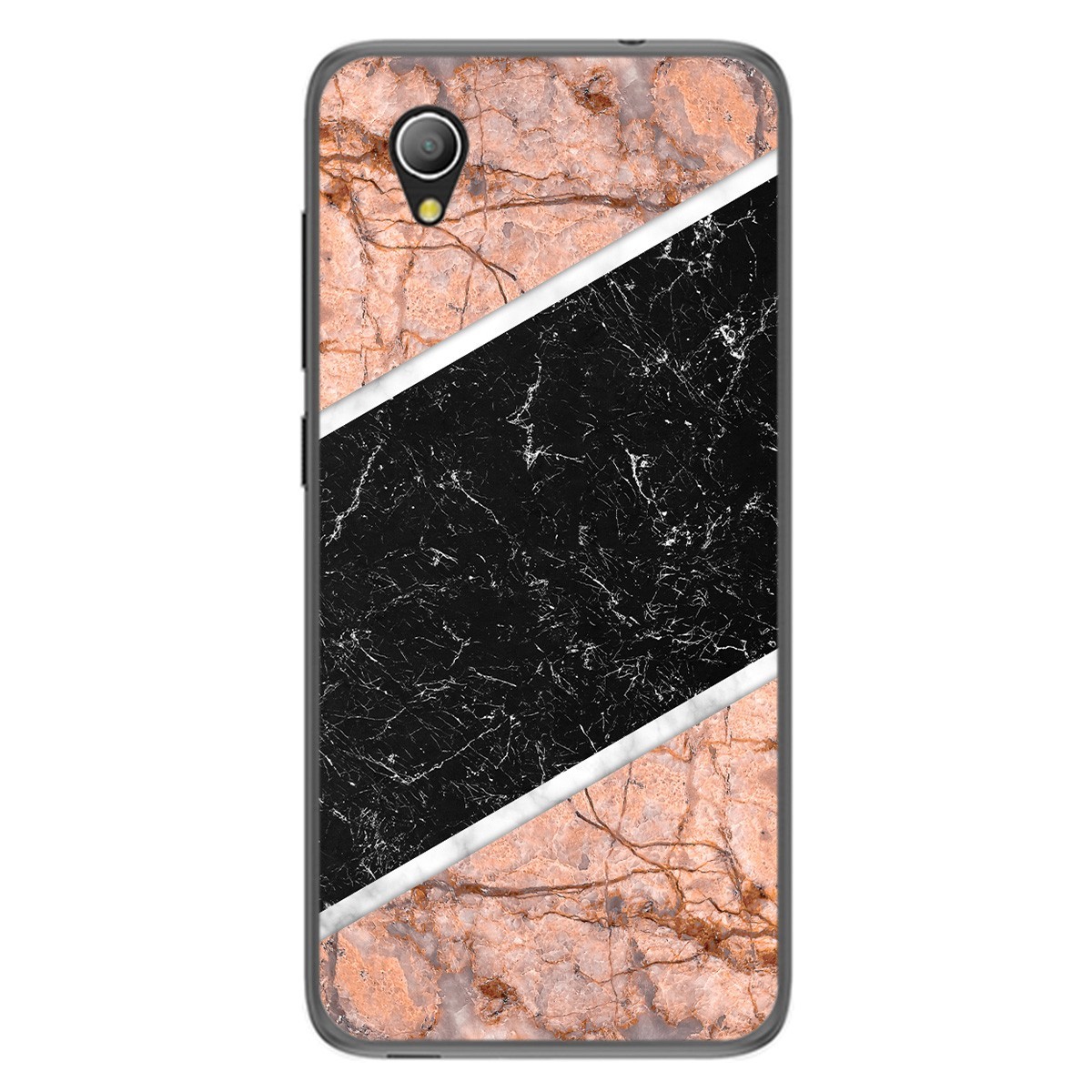 Funda Gel Tpu para Alcatel 1 2019 diseño Mármol 07 Dibujos