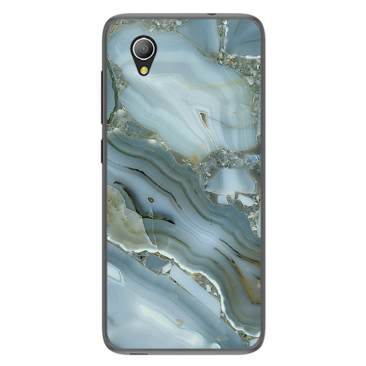 Funda Gel Tpu para Alcatel 1 2019 diseño Mármol 09 Dibujos