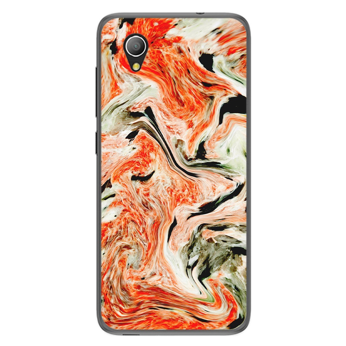 Funda Gel Tpu para Alcatel 1 2019 diseño Mármol 12 Dibujos