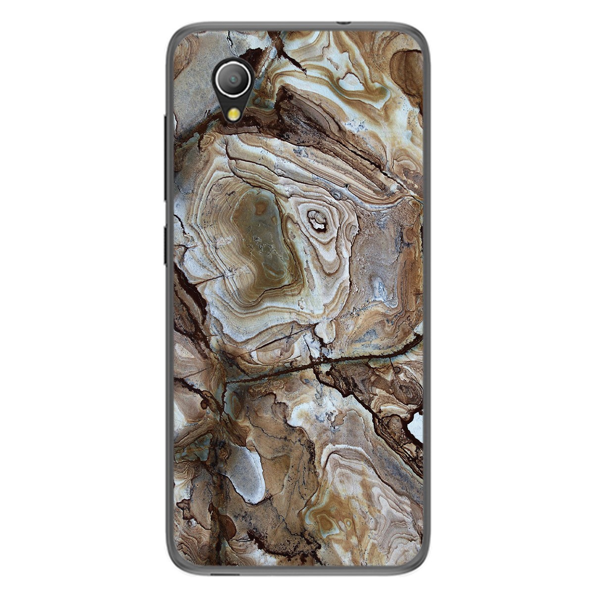 Funda Gel Tpu para Alcatel 1 2019 diseño Mármol 14 Dibujos