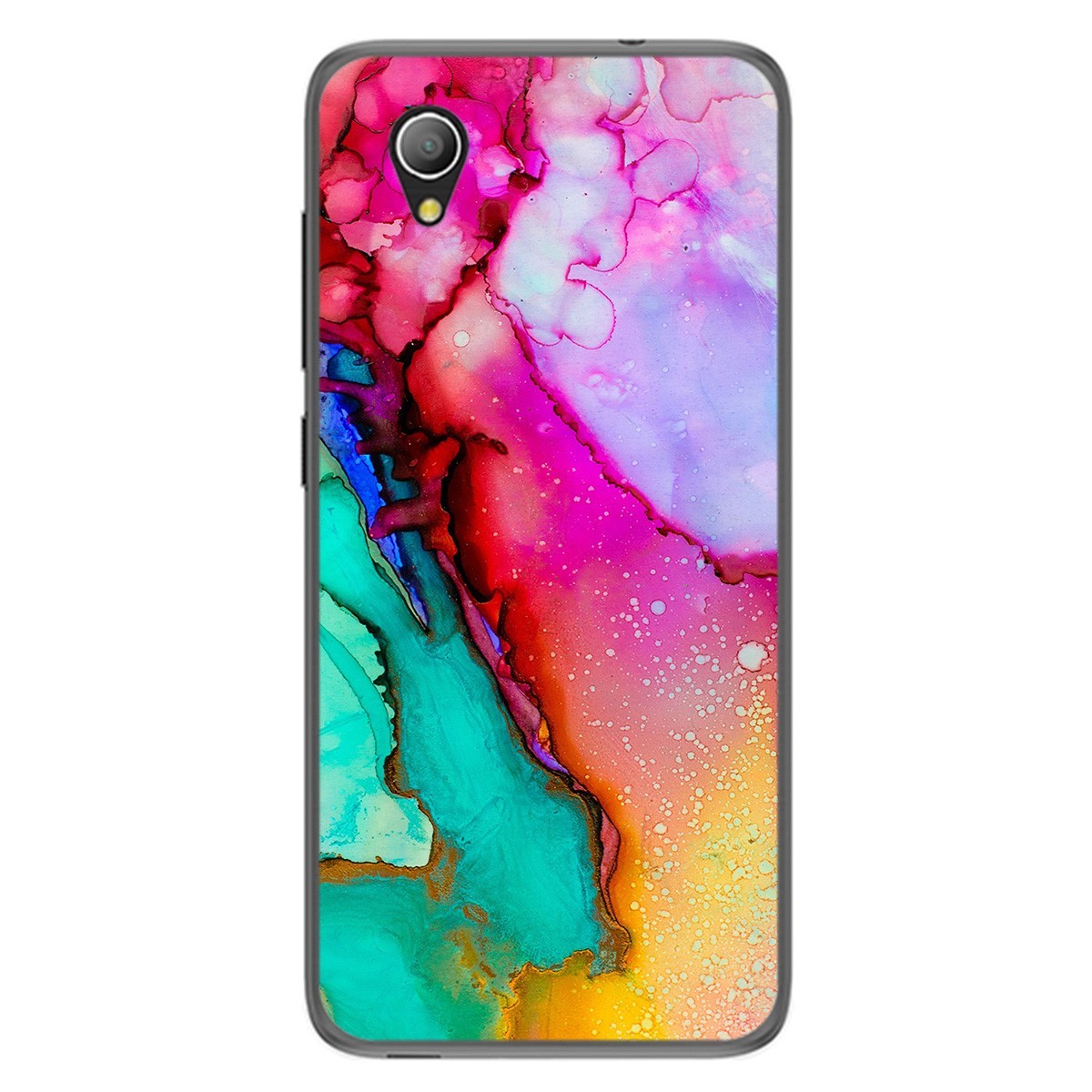 Funda Gel Tpu para Alcatel 1 2019 diseño Mármol 15 Dibujos