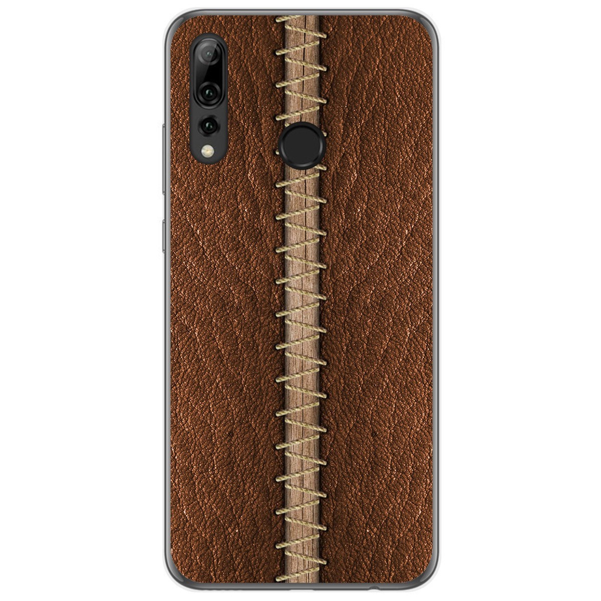 Funda Gel Tpu para Huawei P Smart Plus 2019 diseño Cuero 01 Dibujos