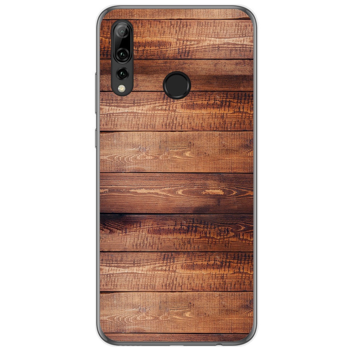 Funda Gel Tpu para Huawei P Smart Plus 2019 diseño Madera 02 Dibujos