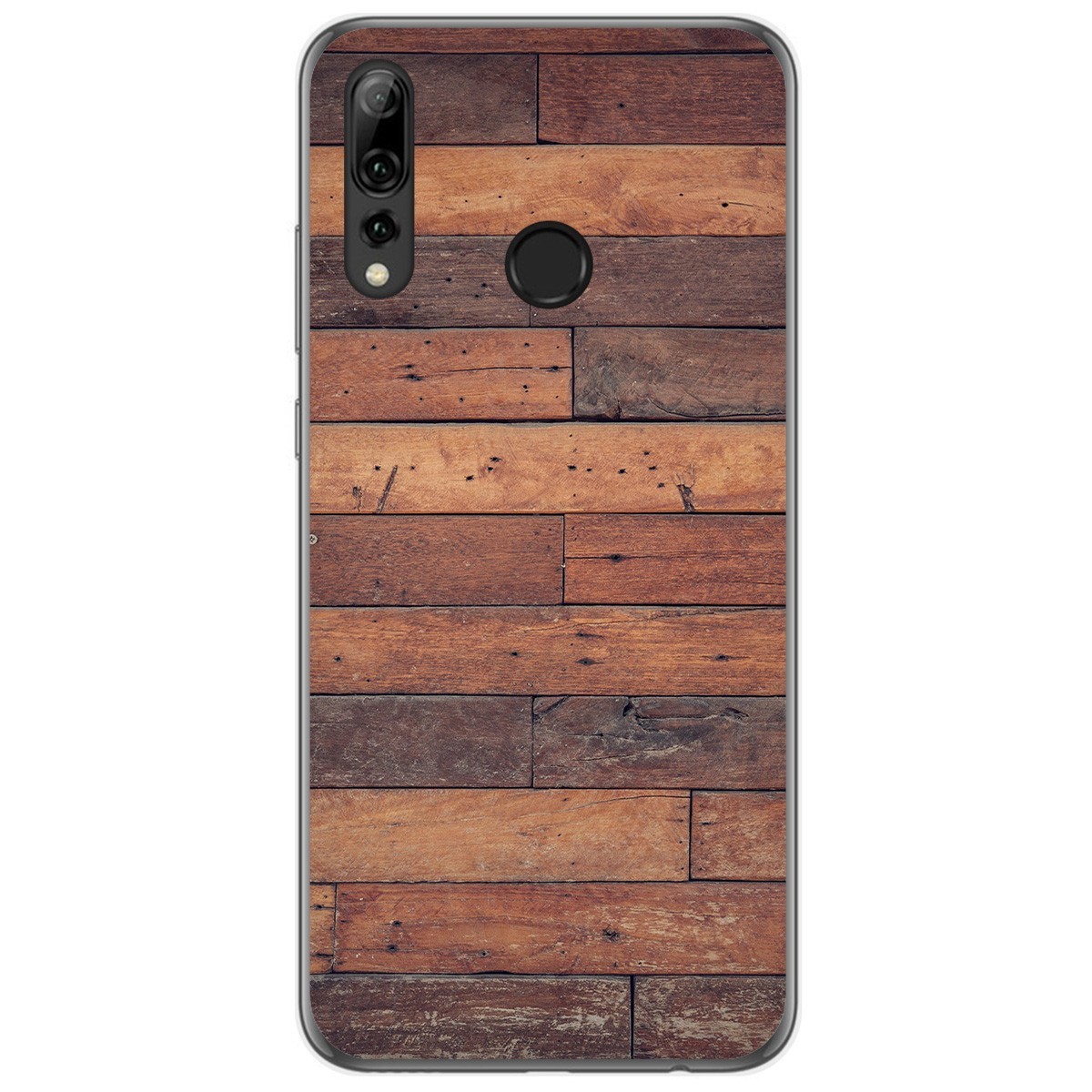 Funda Gel Tpu para Huawei P Smart Plus 2019 diseño Madera 03 Dibujos