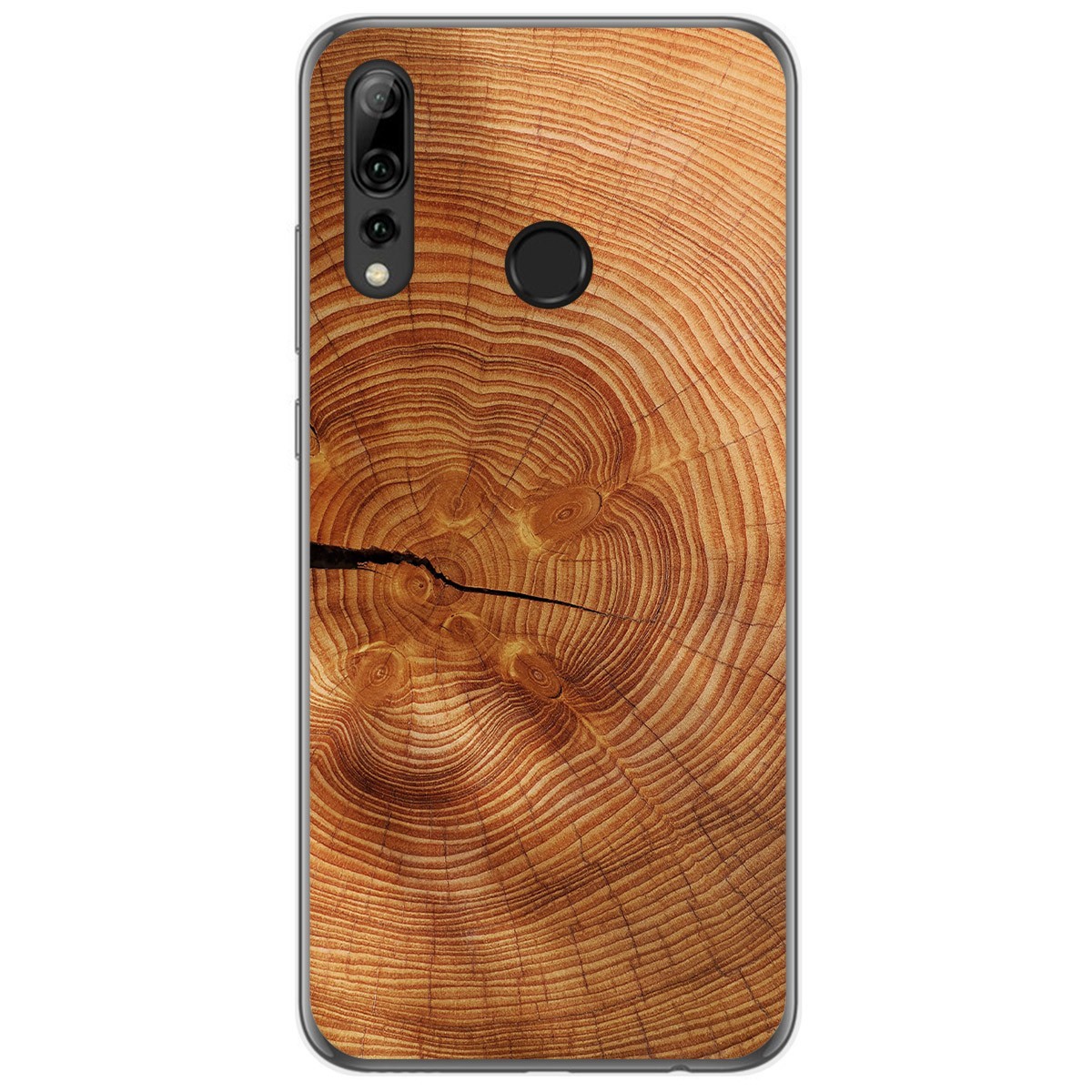 Funda Gel Tpu para Huawei P Smart Plus 2019 diseño Madera 04 Dibujos