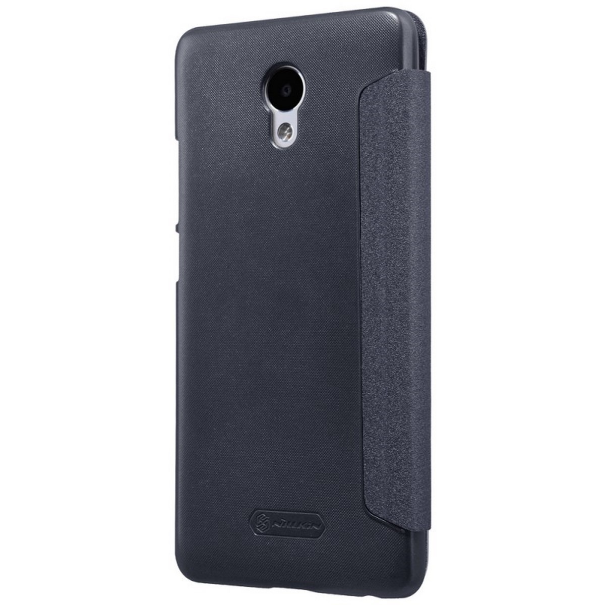 Funda Flip Negra Nillkin Modelo Sparkle para Meizu M5 Note