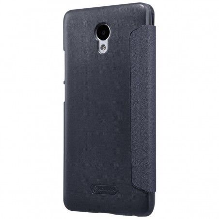 Funda Flip Negra Nillkin Modelo Sparkle para Meizu M5 Note