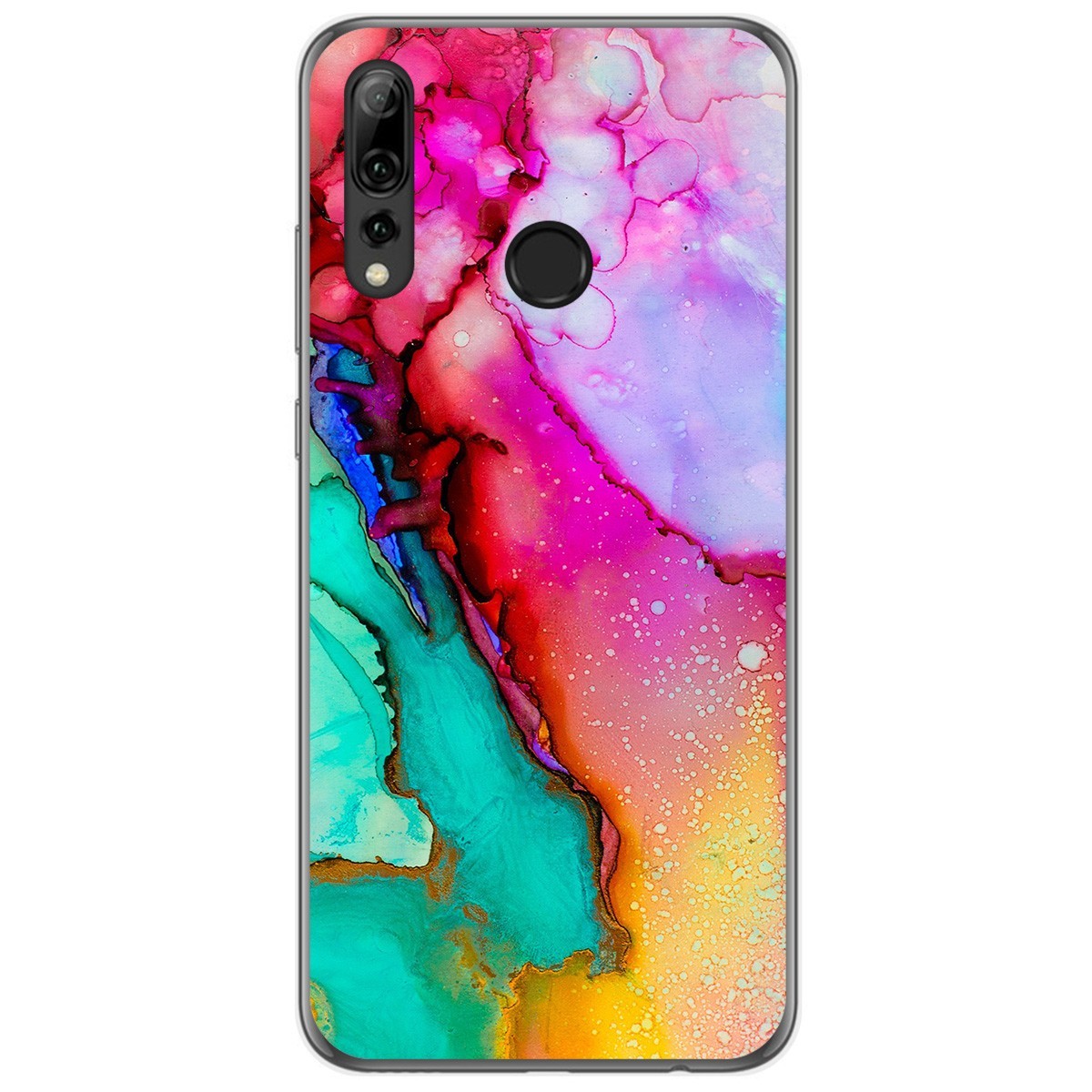 Funda Gel Tpu para Huawei P Smart Plus 2019 diseño Mármol 15 Dibujos
