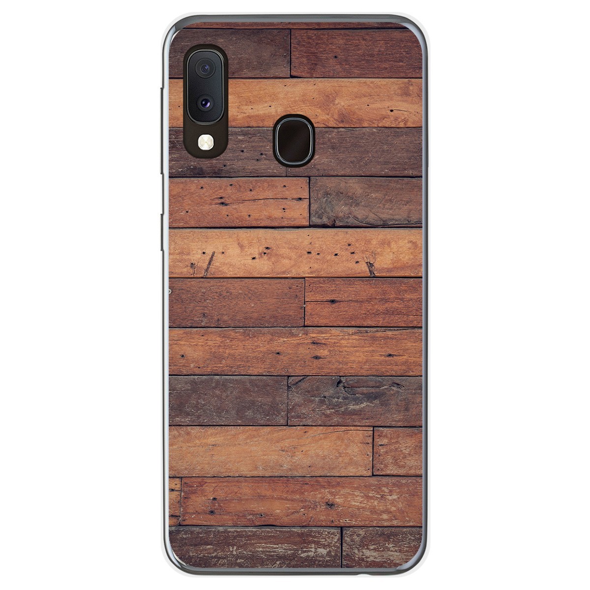 Funda Gel Tpu para Samsung Galaxy A20e 5.8 diseño Madera 03 Dibujos