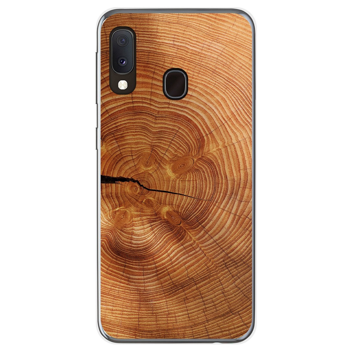 Funda Gel Tpu para Samsung Galaxy A20e 5.8 diseño Madera 04 Dibujos