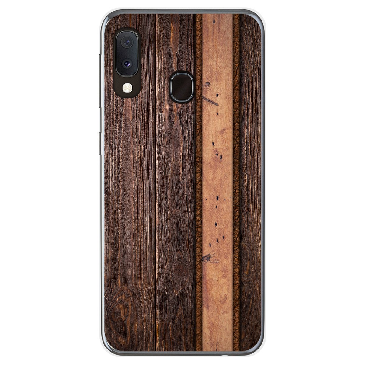 Funda Gel Tpu para Samsung Galaxy A20e 5.8 diseño Madera 05 Dibujos
