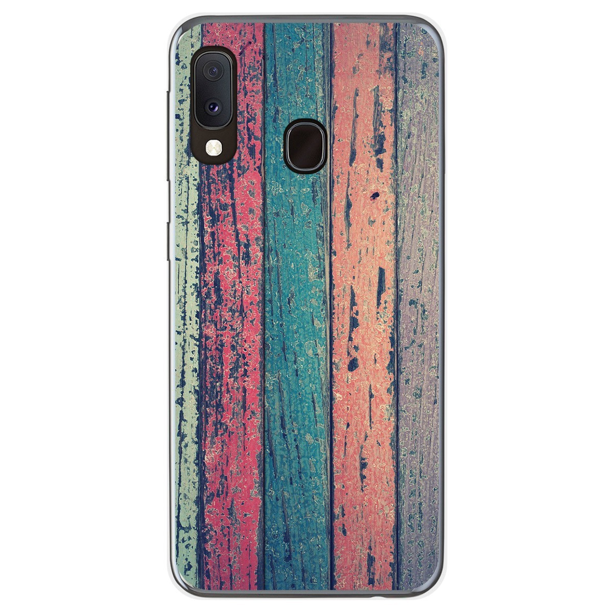 Funda Gel Tpu para Samsung Galaxy A20e 5.8 diseño Madera 10 Dibujos