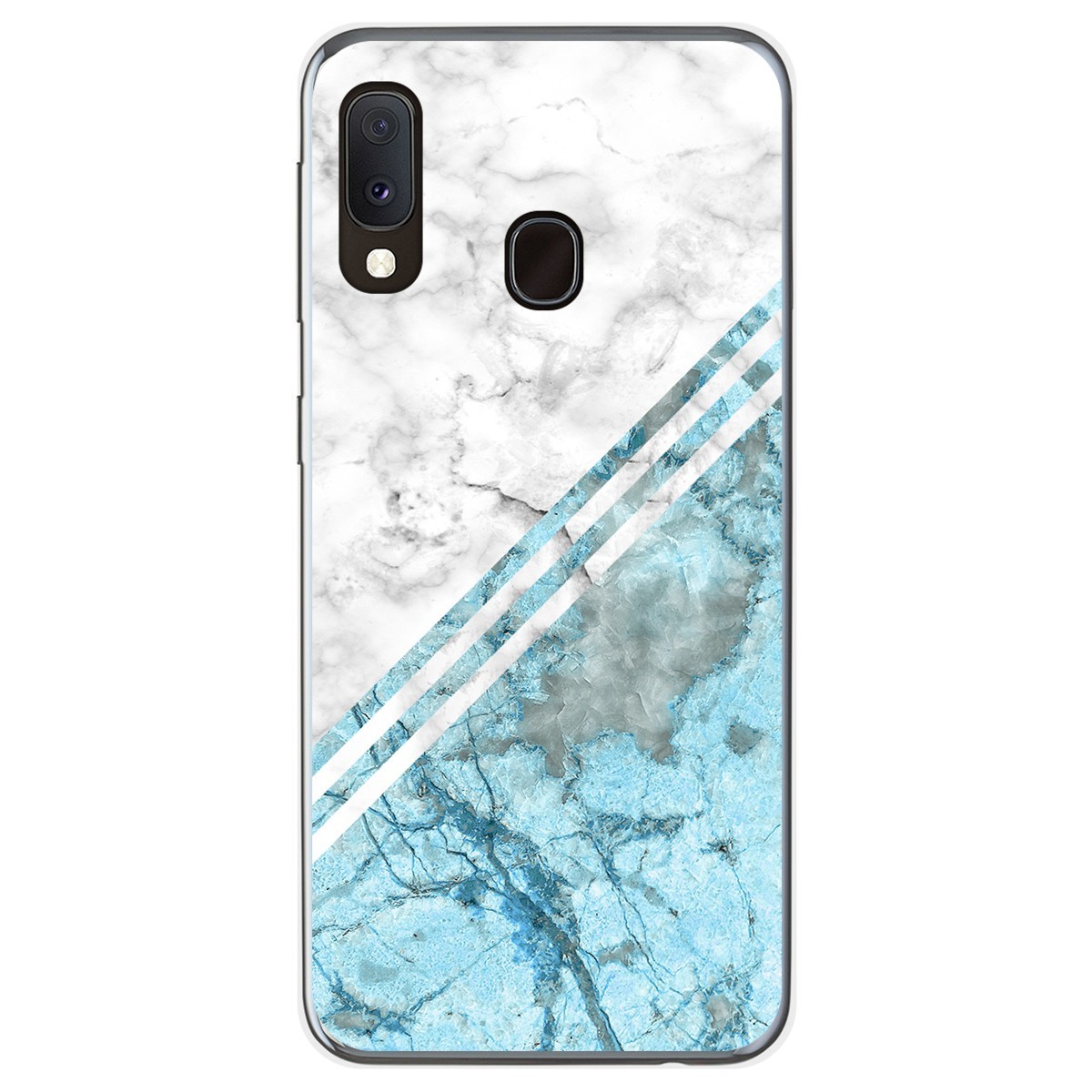 Funda Gel Tpu para Samsung Galaxy A20e 5.8 diseño Mármol 02 Dibujos