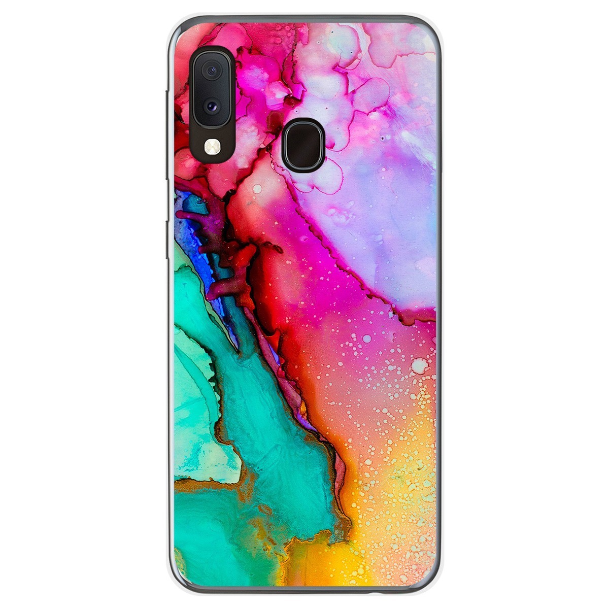 Funda Gel Tpu para Samsung Galaxy A20e 5.8 diseño Mármol 15 Dibujos