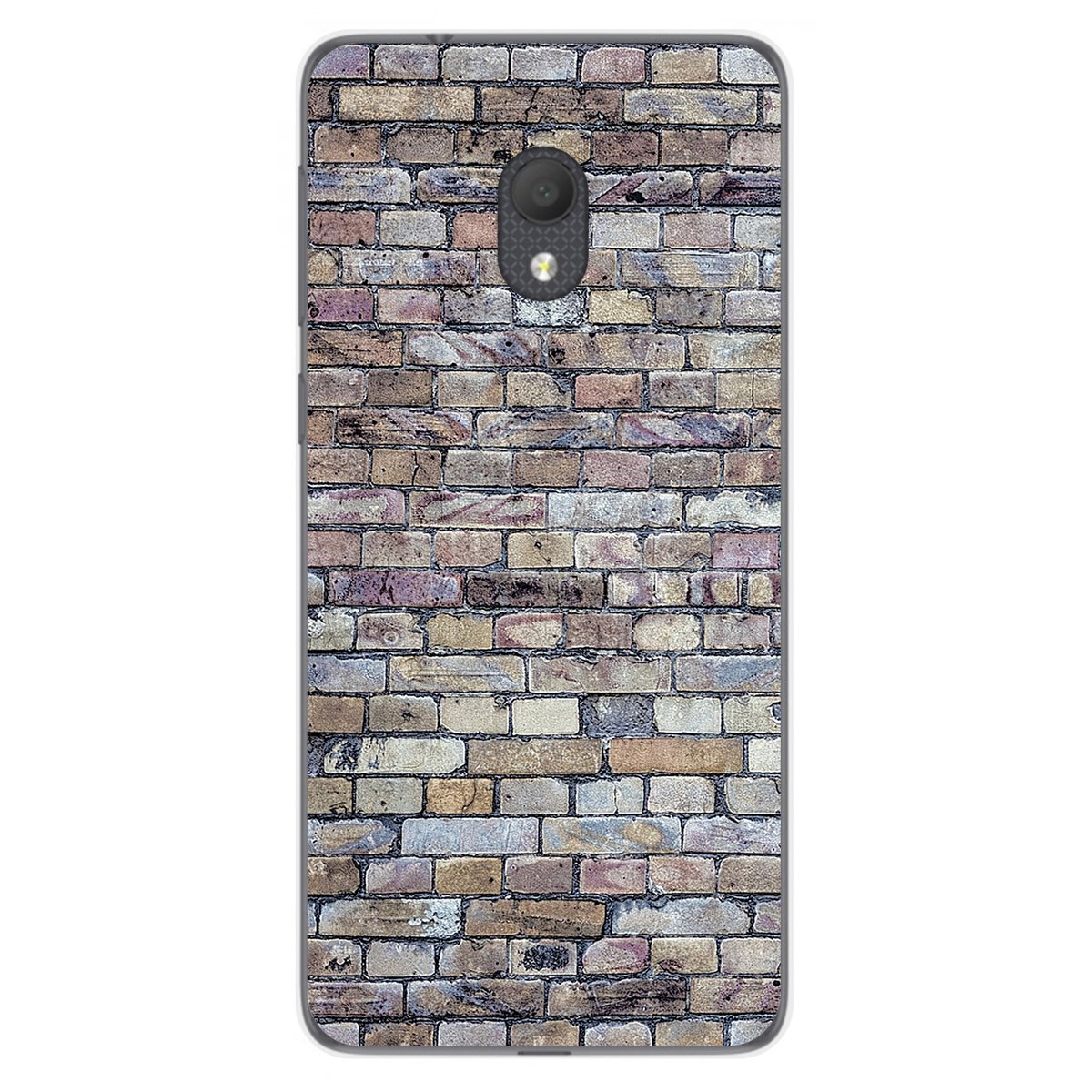 Funda Gel Tpu para Alcatel 1C 2019 diseño Ladrillo 02 Dibujos
