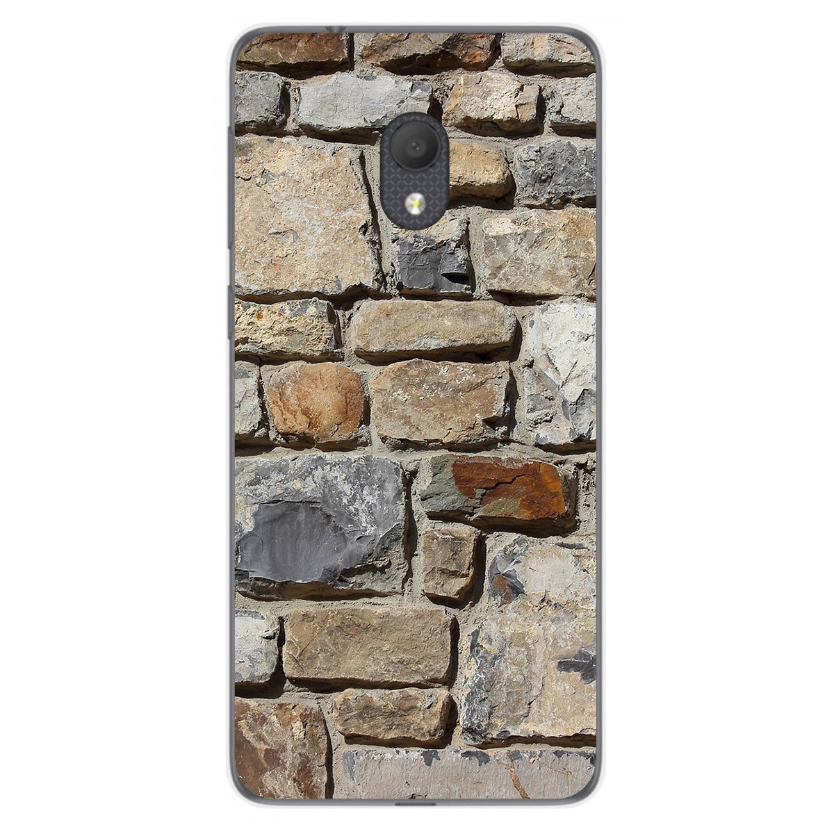 Funda Gel Tpu para Alcatel 1C 2019 diseño Ladrillo 03 Dibujos