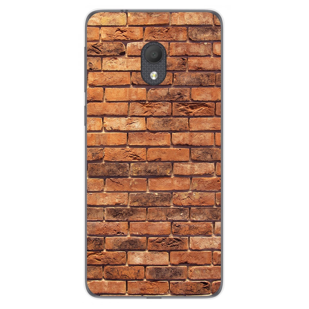 Funda Gel Tpu para Alcatel 1C 2019 diseño Ladrillo 04 Dibujos