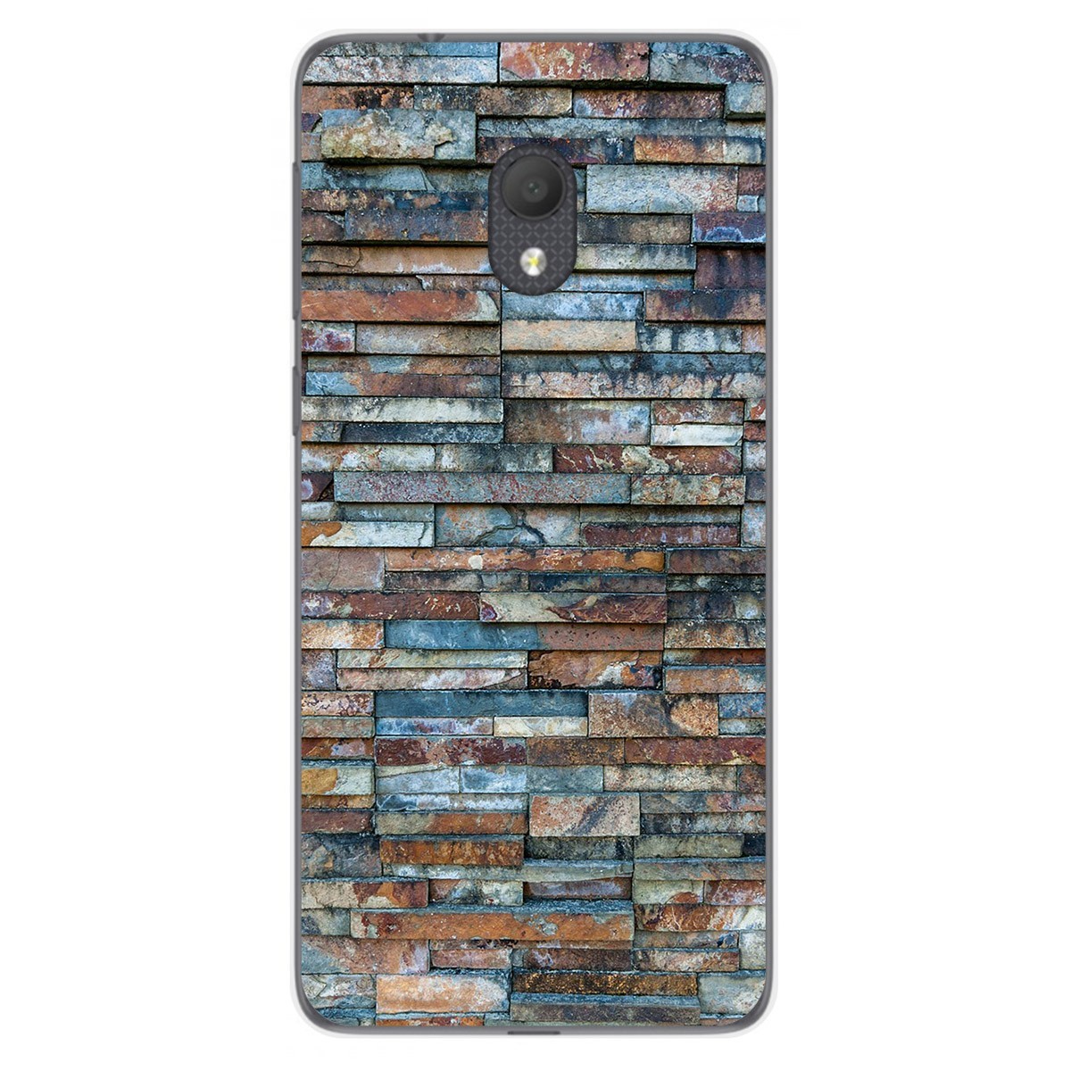 Funda Gel Tpu para Alcatel 1C 2019 diseño Ladrillo 05 Dibujos