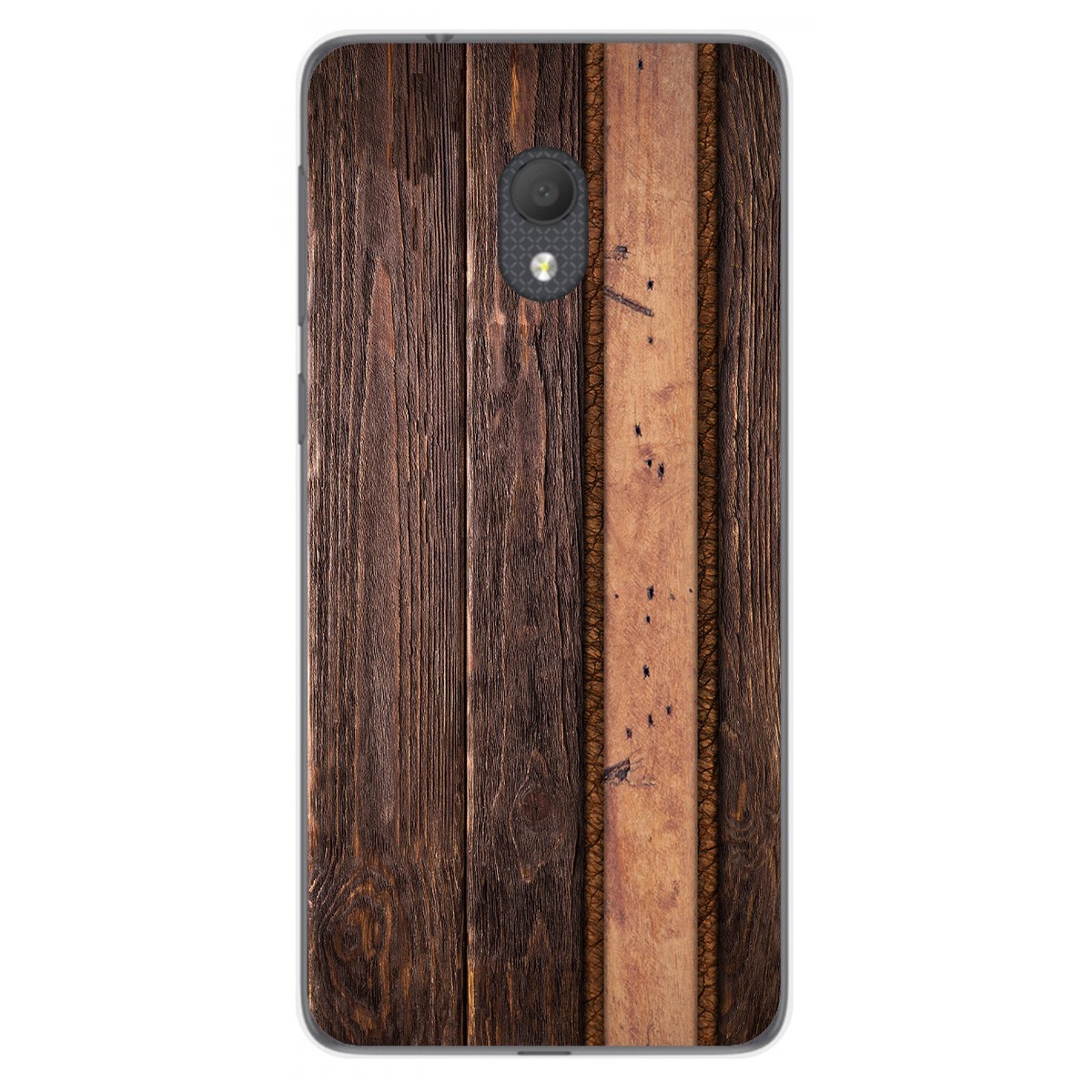Funda Gel Tpu para Alcatel 1C 2019 diseño Madera 05 Dibujos