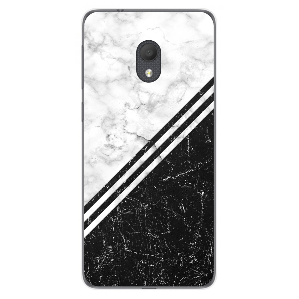 Funda Gel Tpu para Alcatel 1C 2019 diseño Mármol 01 Dibujos