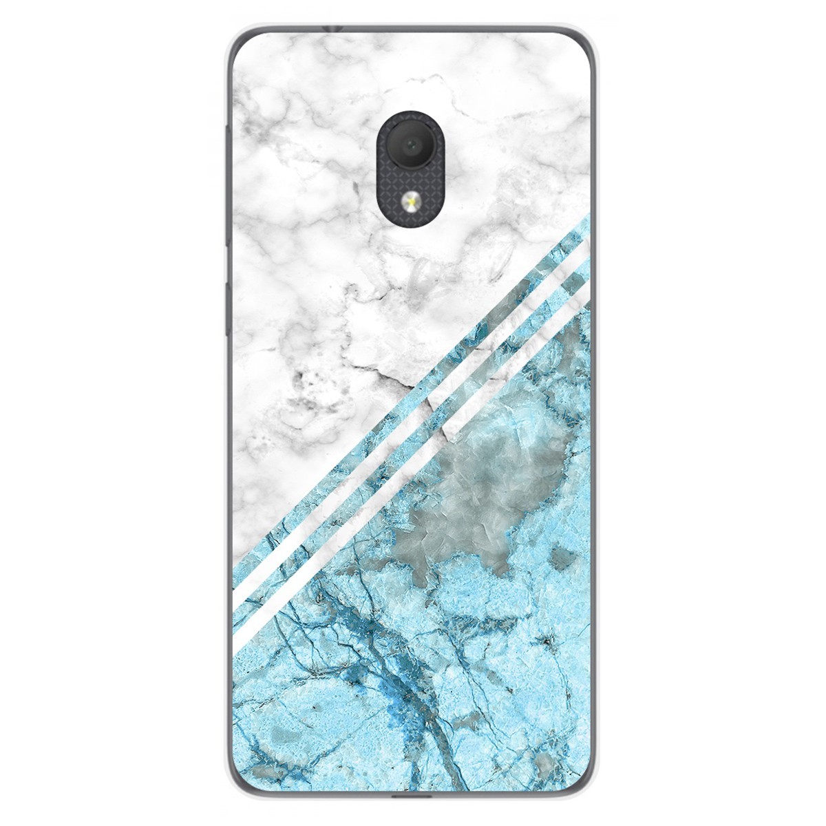 Funda Gel Tpu para Alcatel 1C 2019 diseño Mármol 02 Dibujos