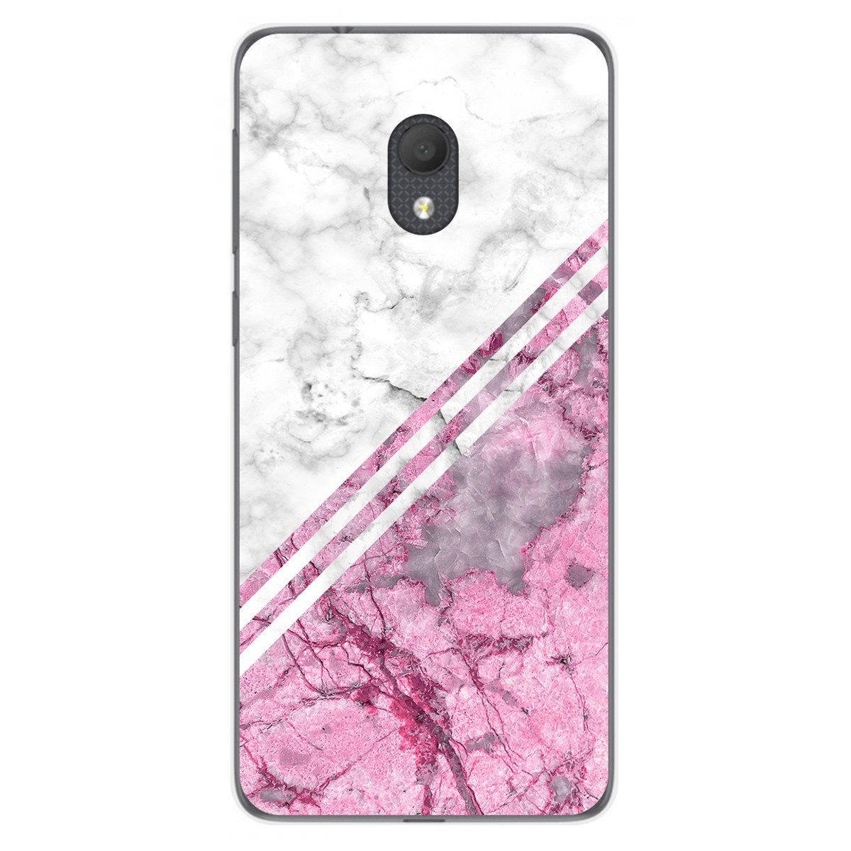 Funda Gel Tpu para Alcatel 1C 2019 diseño Mármol 03 Dibujos
