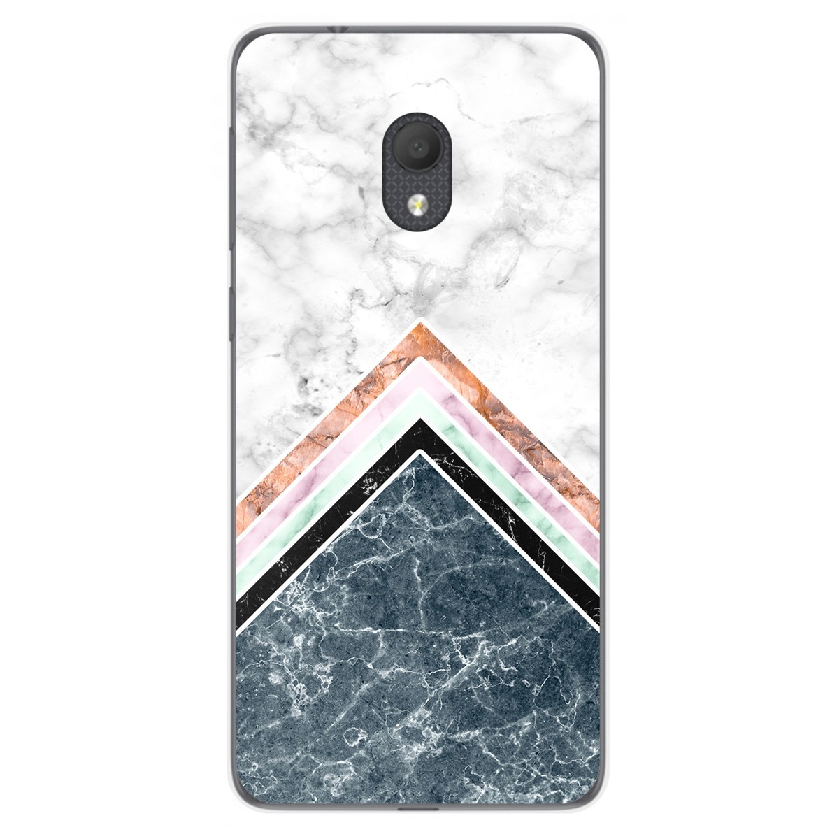 Funda Gel Tpu para Alcatel 1C 2019 diseño Mármol 05 Dibujos