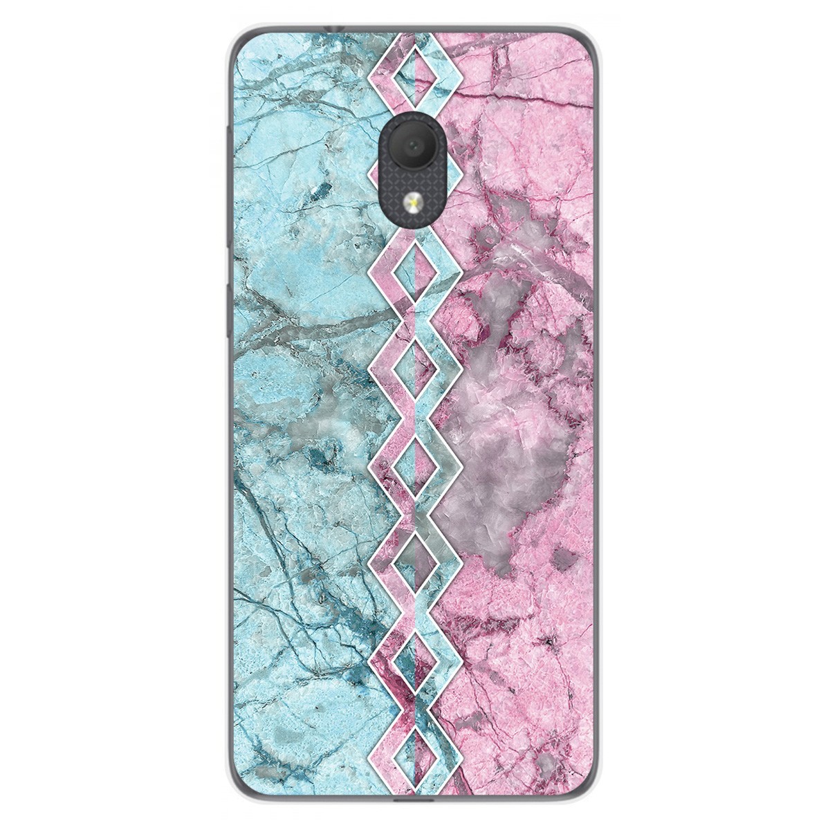 Funda Gel Tpu para Alcatel 1C 2019 diseño Mármol 08 Dibujos