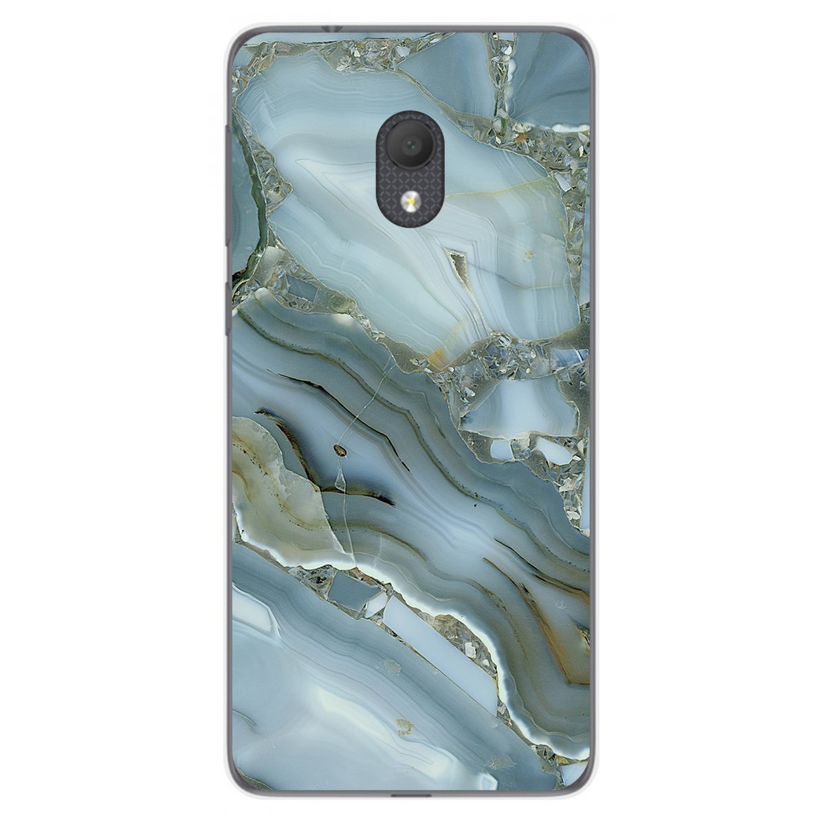 Funda Gel Tpu para Alcatel 1C 2019 diseño Mármol 09 Dibujos
