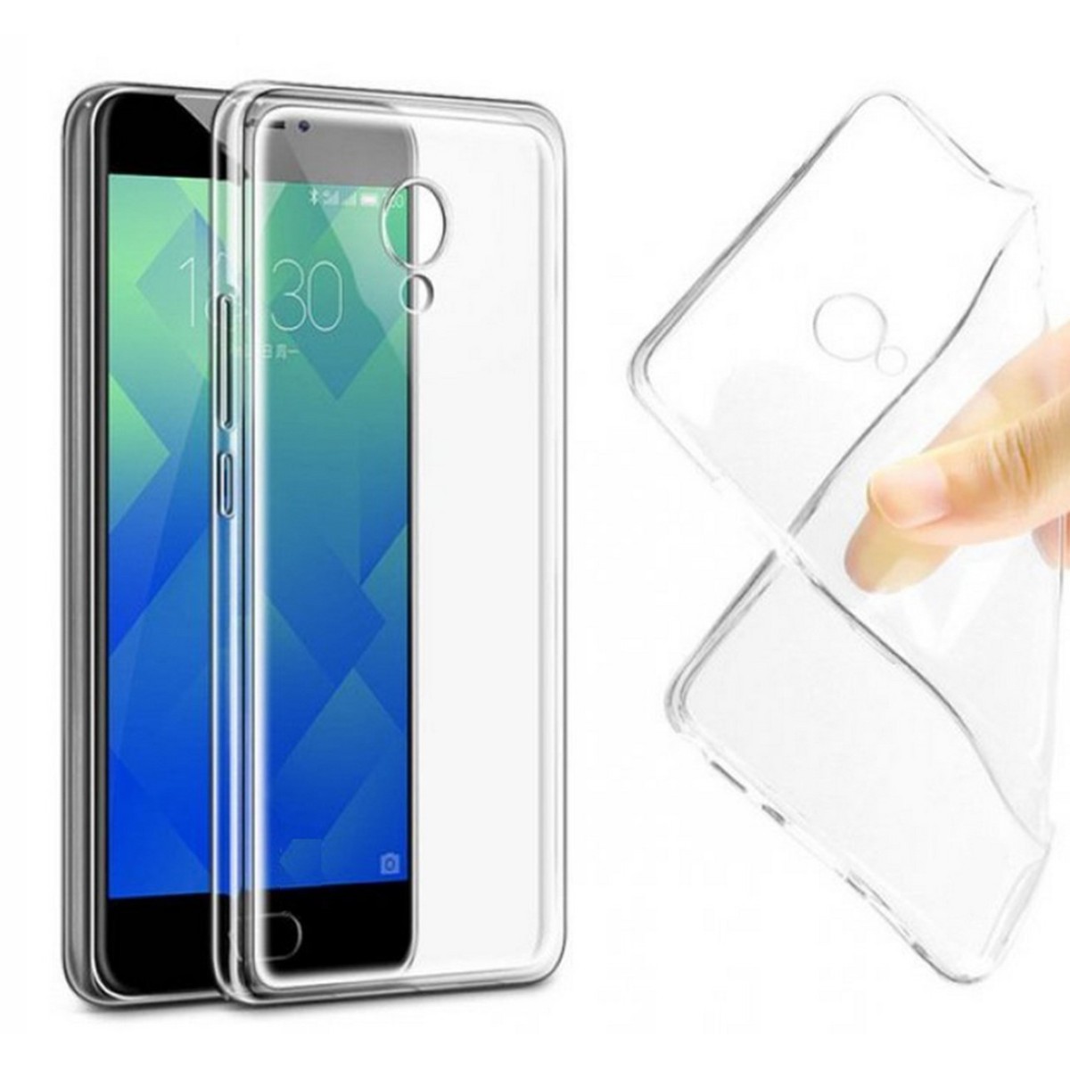 Funda Gel Tpu Fina Ultra-Thin 0,3mm Transparente para Meizu M5 Note