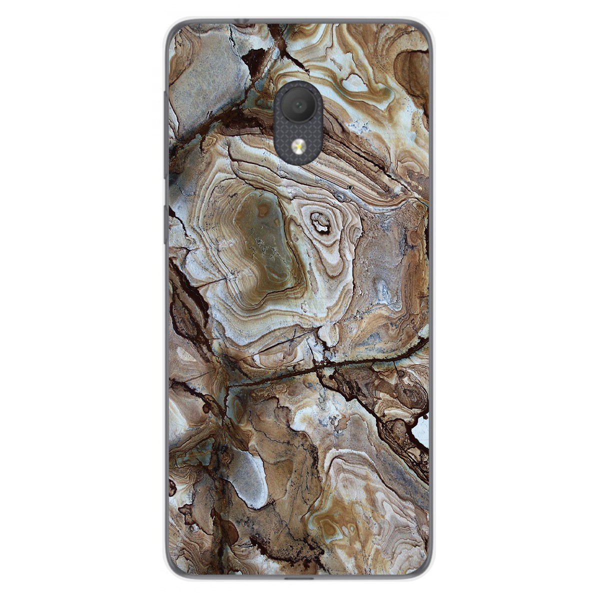 Funda Gel Tpu para Alcatel 1C 2019 diseño Mármol 14 Dibujos