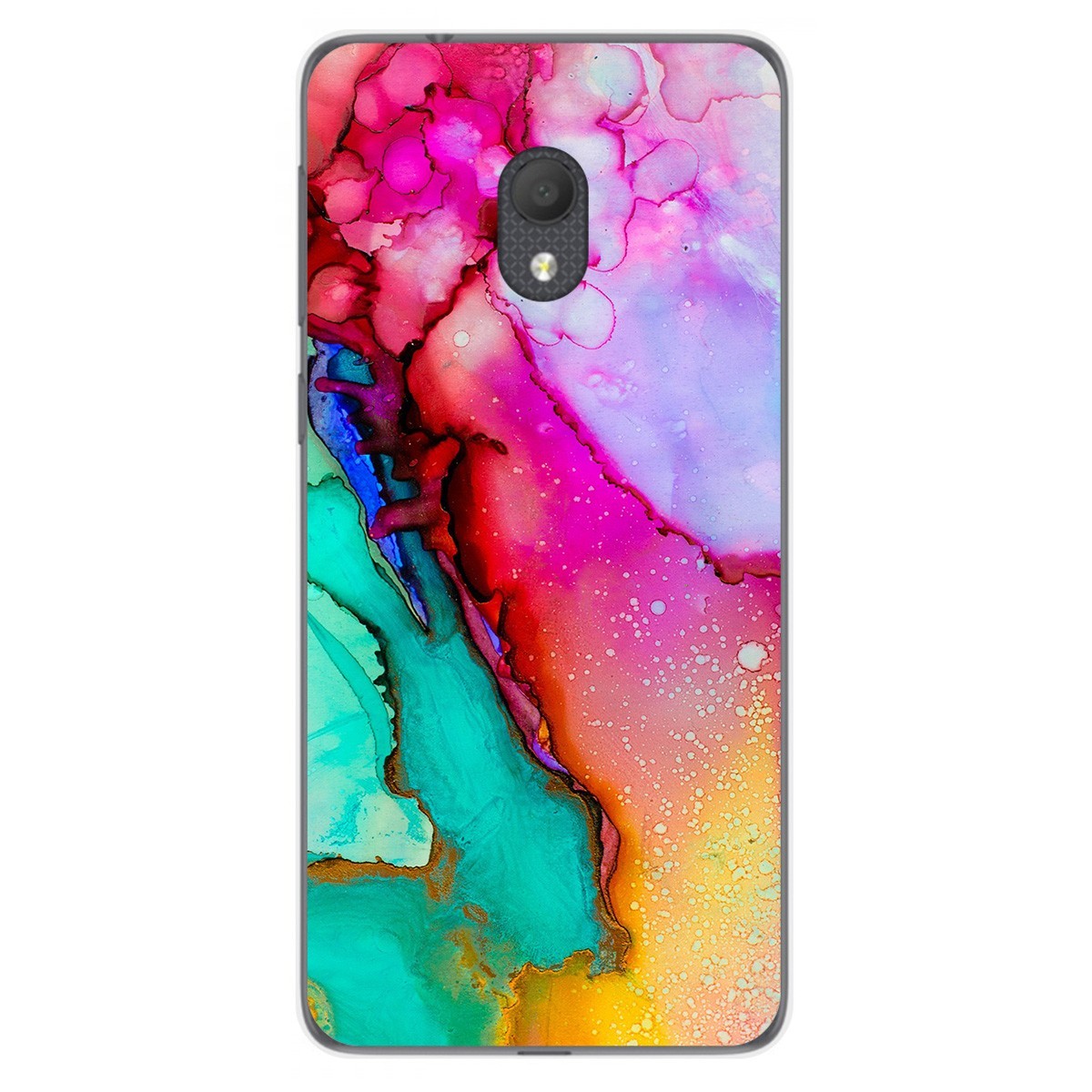 Funda Gel Tpu para Alcatel 1C 2019 diseño Mármol 15 Dibujos