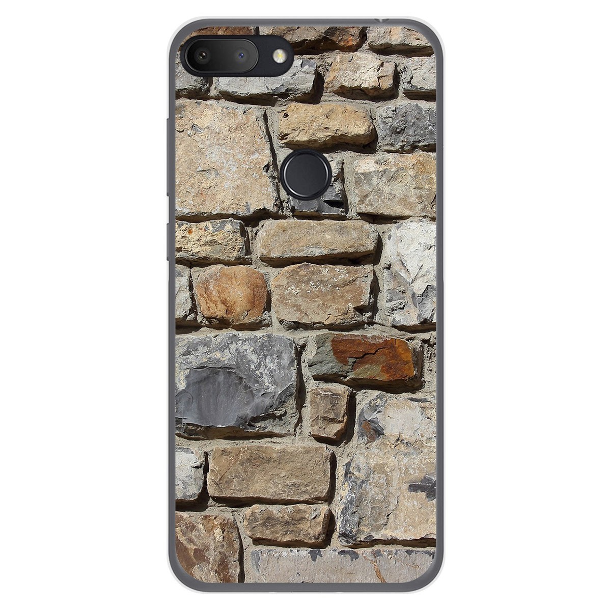 Funda Gel Tpu para Alcatel 1S 2019 diseño Ladrillo 03 Dibujos