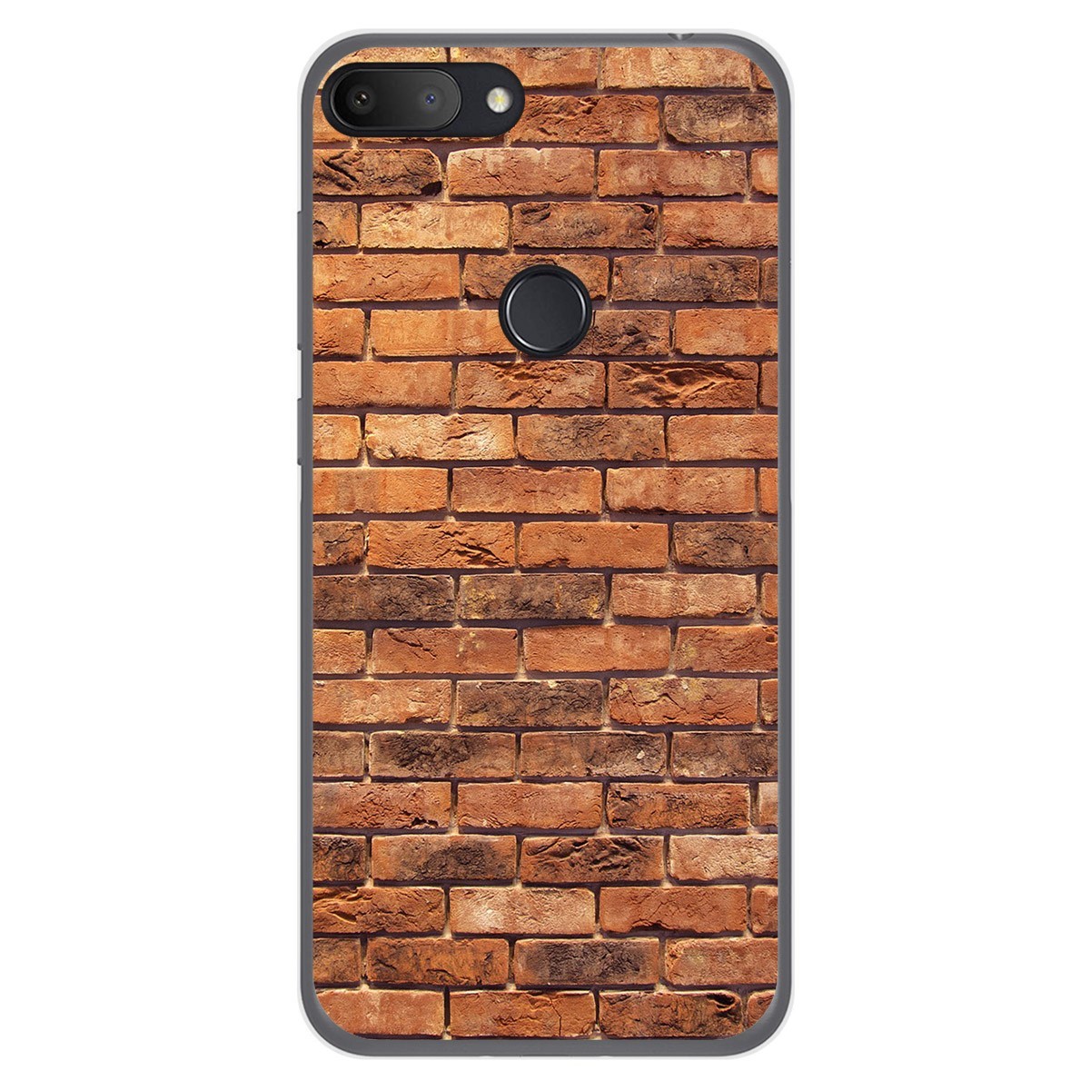 Funda Gel Tpu para Alcatel 1S 2019 diseño Ladrillo 04 Dibujos