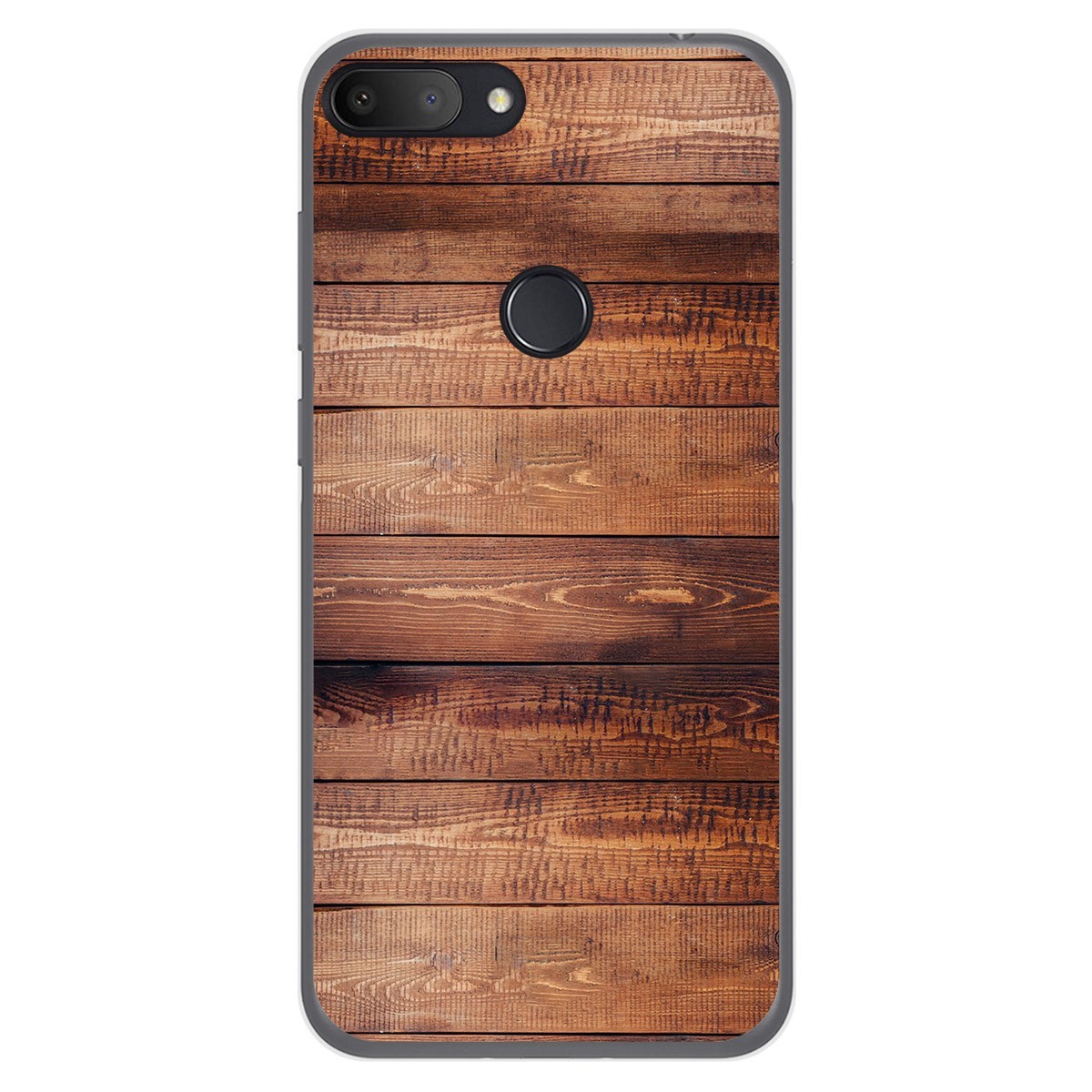 Funda Gel Tpu para Alcatel 1S 2019 diseño Madera 02 Dibujos
