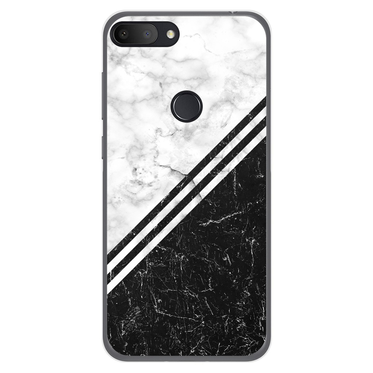 Funda Gel Tpu para Alcatel 1S 2019 diseño Mármol 01 Dibujos