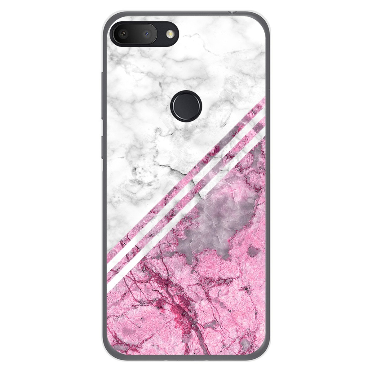 Funda Gel Tpu para Alcatel 1S 2019 diseño Mármol 03 Dibujos