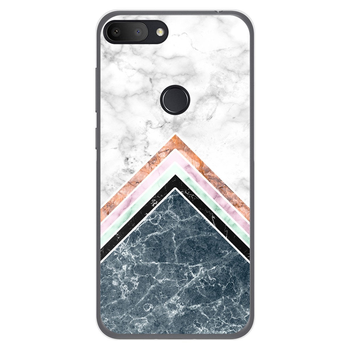 Funda Gel Tpu para Alcatel 1S 2019 diseño Mármol 05 Dibujos