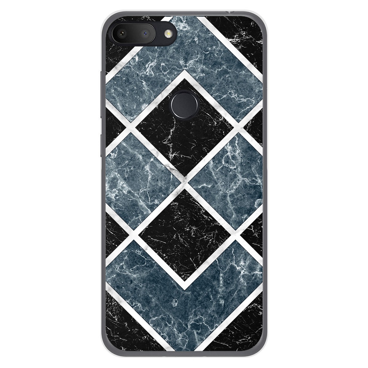 Funda Gel Tpu para Alcatel 1S 2019 diseño Mármol 06 Dibujos