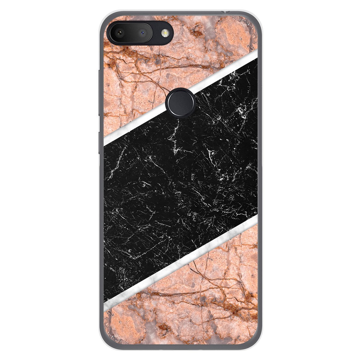 Funda Gel Tpu para Alcatel 1S 2019 diseño Mármol 07 Dibujos