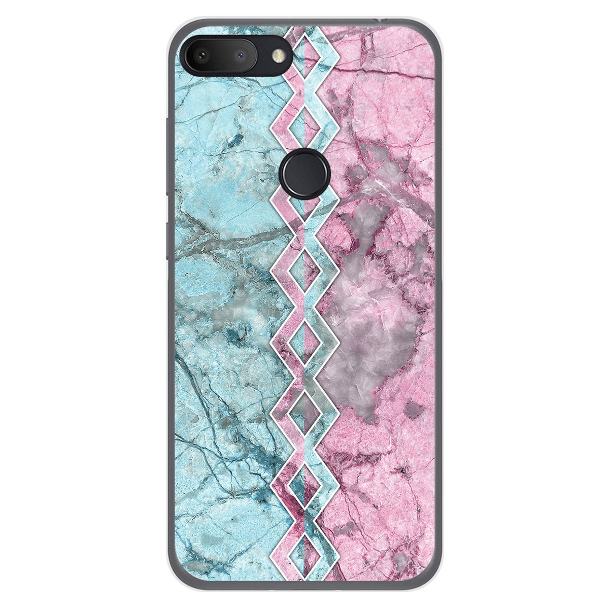 Funda Gel Tpu para Alcatel 1S 2019 diseño Mármol 08 Dibujos