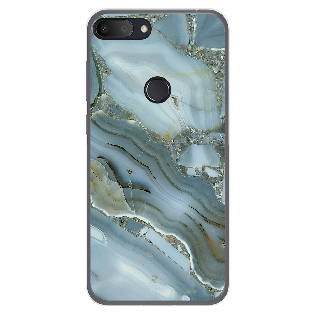 Funda Gel Tpu para Alcatel 1S 2019 diseño Mármol 09 Dibujos