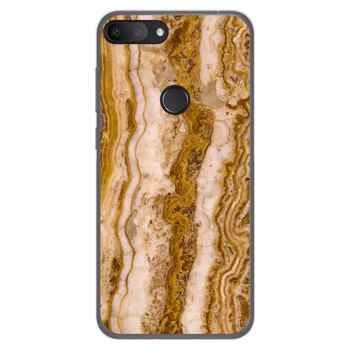 Funda Gel Tpu para Alcatel 1S 2019 diseño Mármol 10 Dibujos