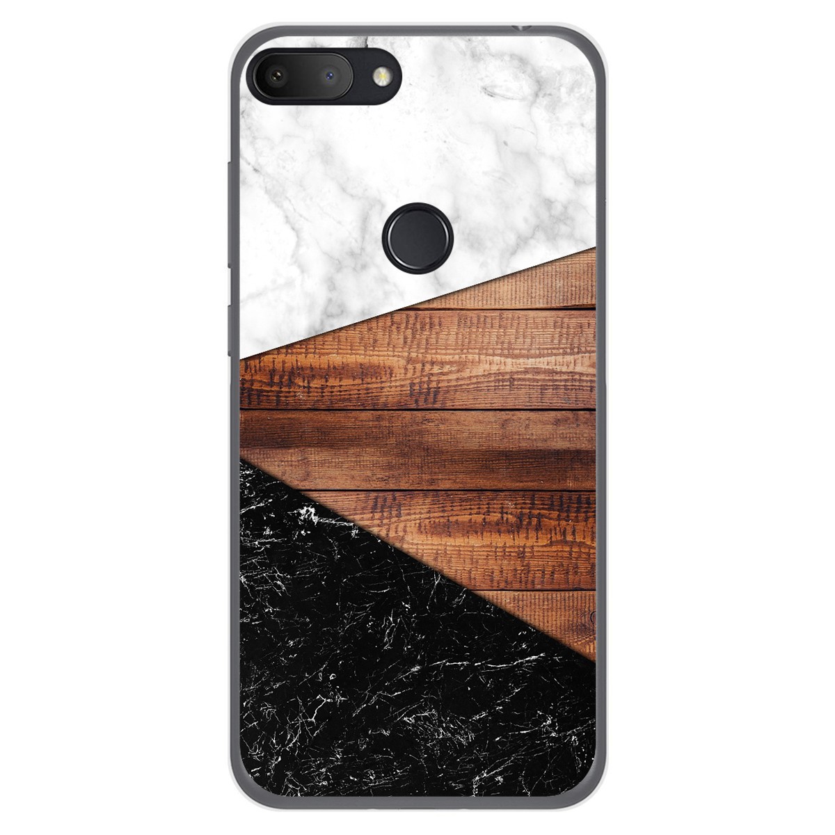 Funda Gel Tpu para Alcatel 1S 2019 diseño Mármol 11 Dibujos