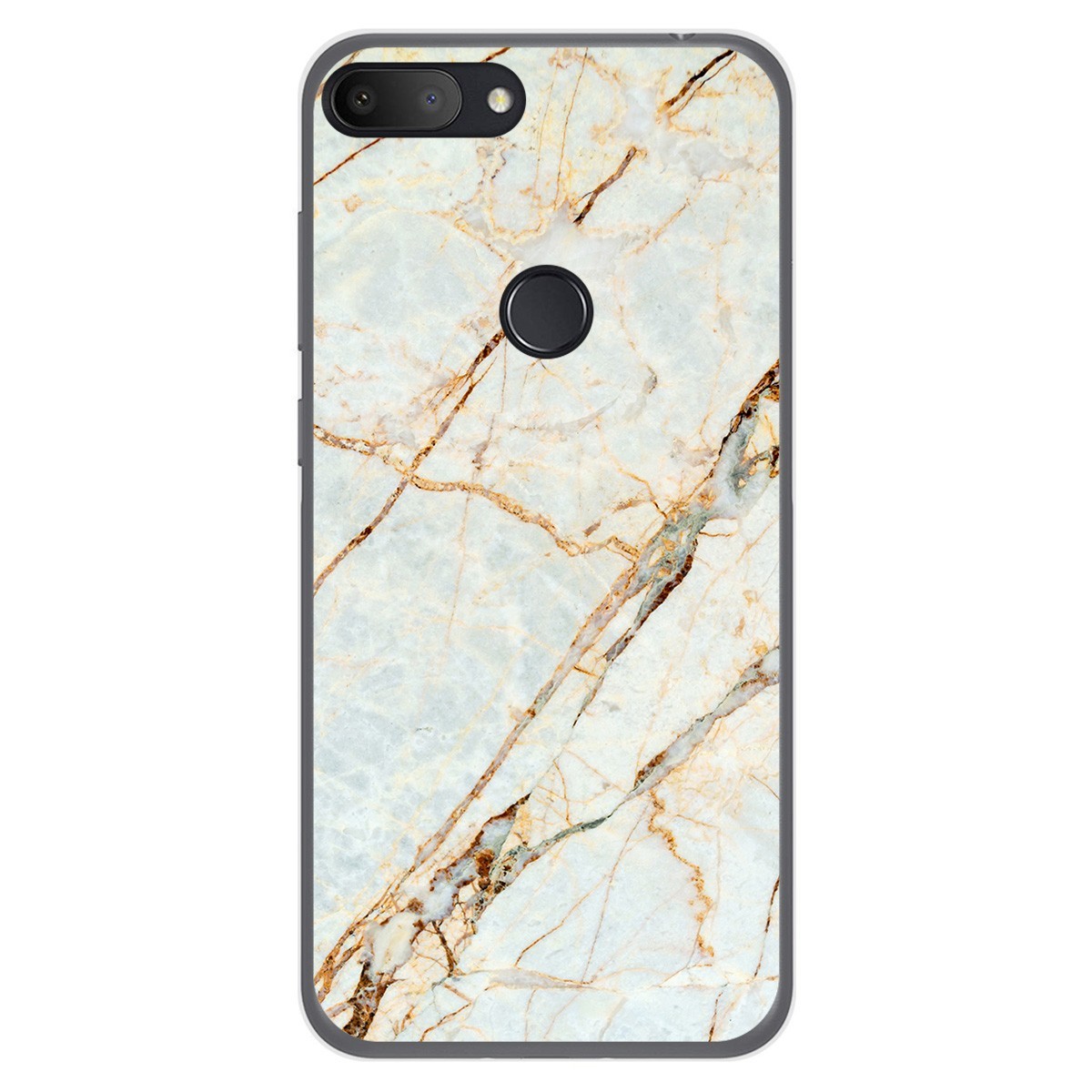 Funda Gel Tpu para Alcatel 1S 2019 diseño Mármol 13 Dibujos