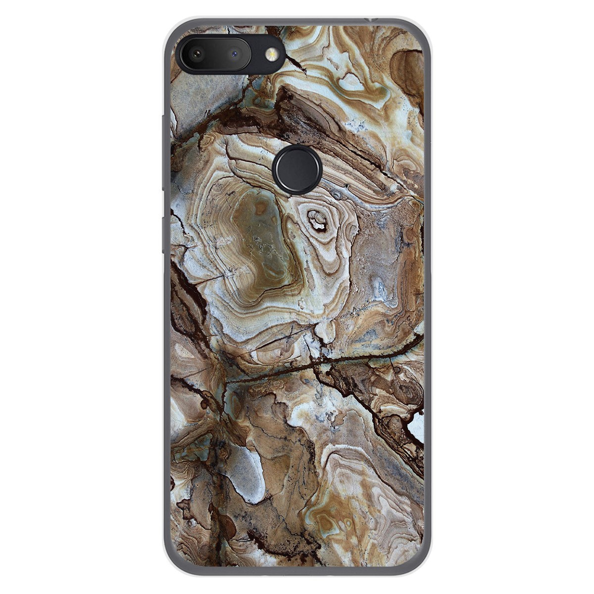Funda Gel Tpu para Alcatel 1S 2019 diseño Mármol 14 Dibujos