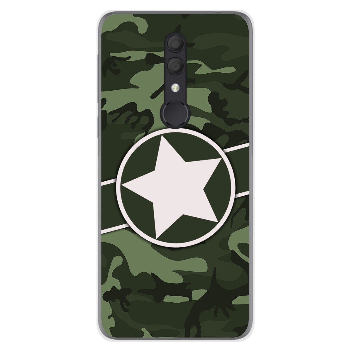 Funda Gel Tpu para Alcatel 1X 2019 diseño Camuflaje 01 Dibujos