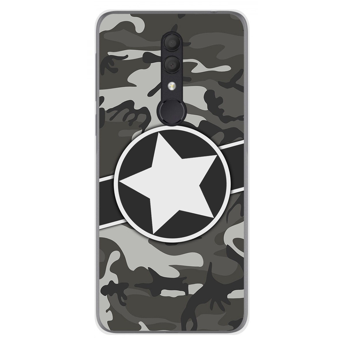 Funda Gel Tpu para Alcatel 1X 2019 diseño Camuflaje 02 Dibujos