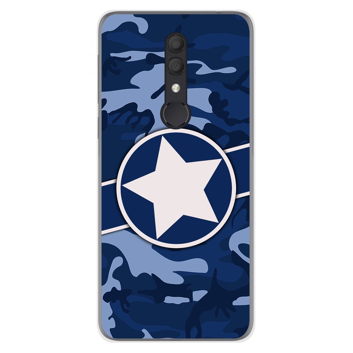 Funda Gel Tpu para Alcatel 1X 2019 diseño Camuflaje 03 Dibujos